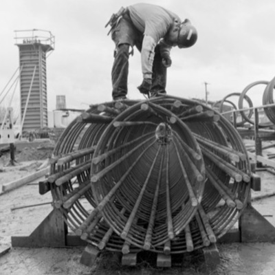 Photograph by Peter de Lory from Sound Transit / Railwork, shown with the 2000 publication